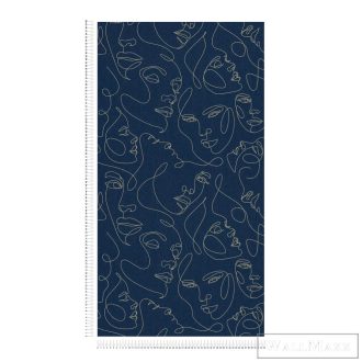   AS CREATION PintWalls III 79172-4 kék díva grafikai tapéta