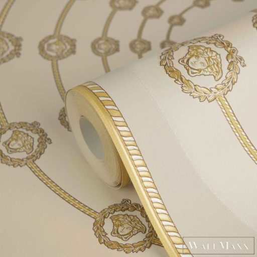 AS CREATION Versace 6 79175-3 bézs rozetta klasszikus tapéta