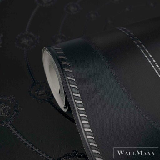 AS CREATION Versace 6 79175-6 fekete-ezüst rozetta klasszikus tapéta