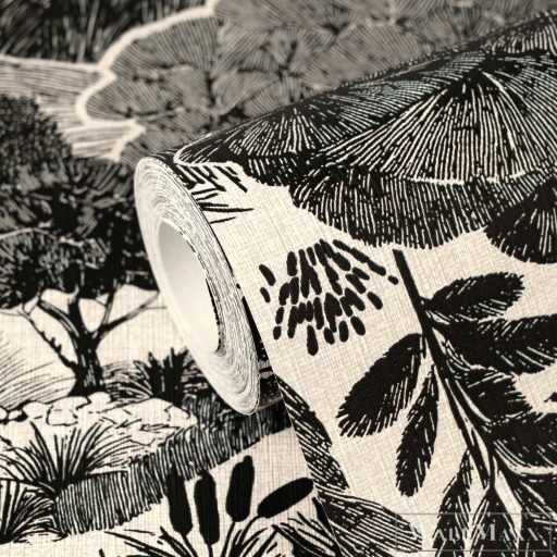 AS CREATION PintWalls III 79185-3 fekete dzsungel grafikai tapéta