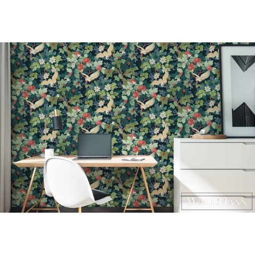 AS CREATION PintWalls III 79186-2 kék virágos grafikai tapéta