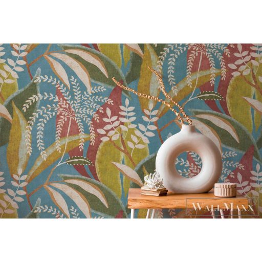 AS CREATION PintWalls III 79186-3 kék leveles grafikai tapéta