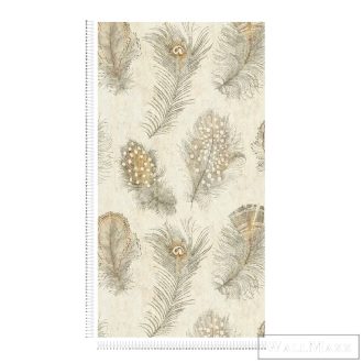   AS CREATION PintWalls III 79186-5 bézs pávatollas grafikai tapéta