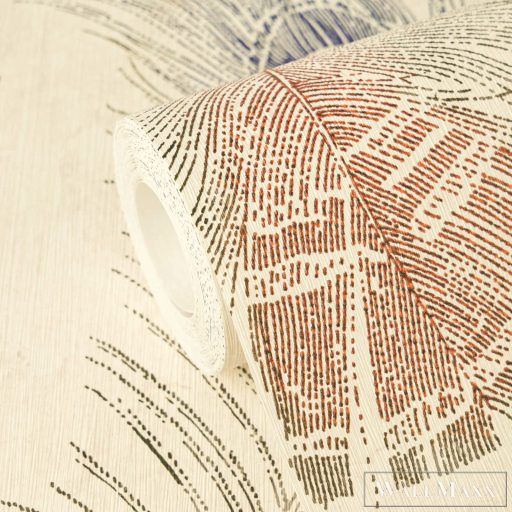 AS CREATION PintWalls III 79186-6 kék pávatollas grafikai tapéta