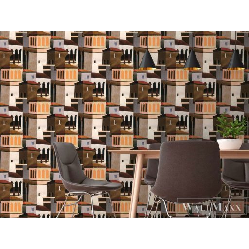 AS CREATION PintWalls III 79187-1 barna akropolisz grafikai tapéta