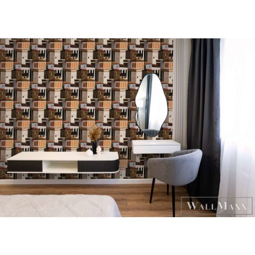 AS CREATION PintWalls III 79187-1 barna akropolisz grafikai tapéta