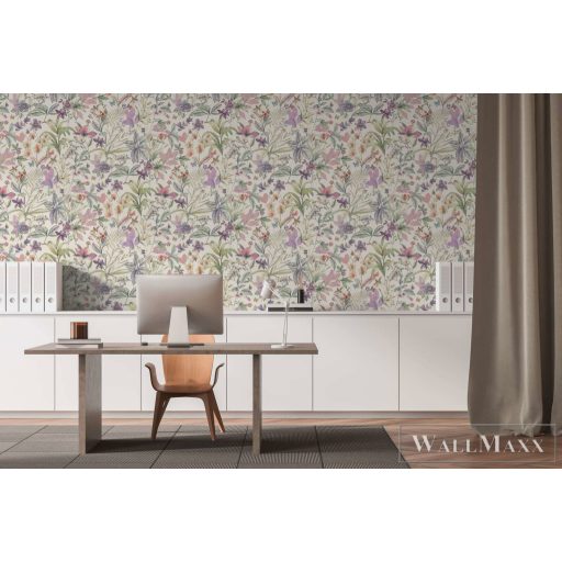 AS CREATION PintWalls III 79187-2 zöld virágos grafikai tapéta