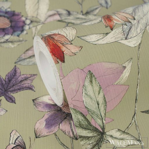 AS CREATION PintWalls III 79187-3 kék virágos grafikai tapéta