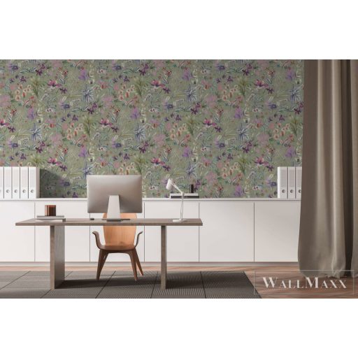 AS CREATION PintWalls III 79187-3 kék virágos grafikai tapéta