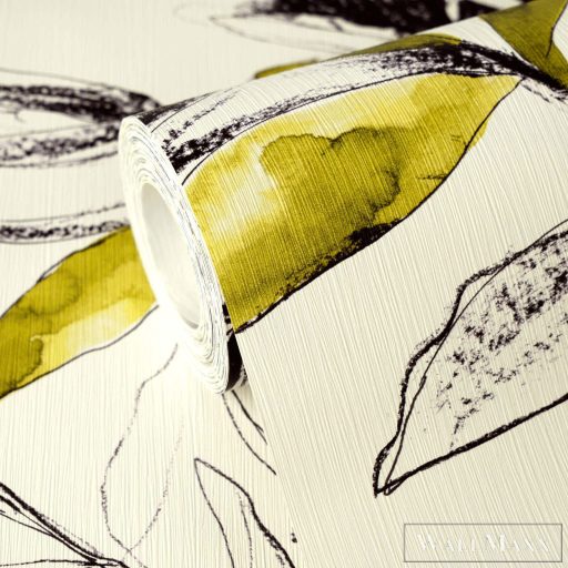 AS CREATION PintWalls III 79187-5 sárga leveles grafikai tapéta