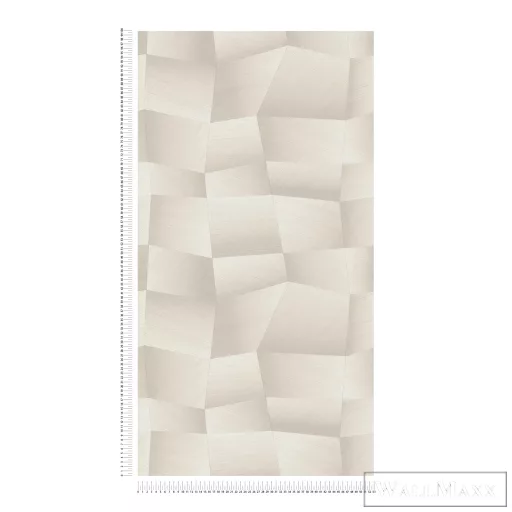 AS CREATION Designed in White 79197-3 szürke-fémes-fehér grafikai-modern-absztrakt tapéta