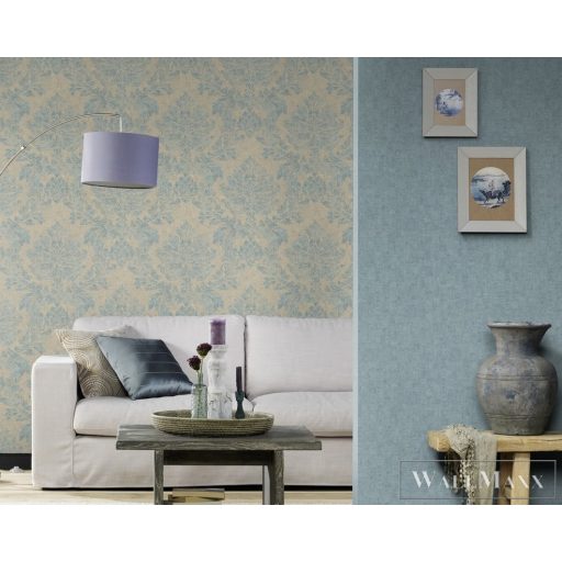 802948 kék szövet mintás tapéta