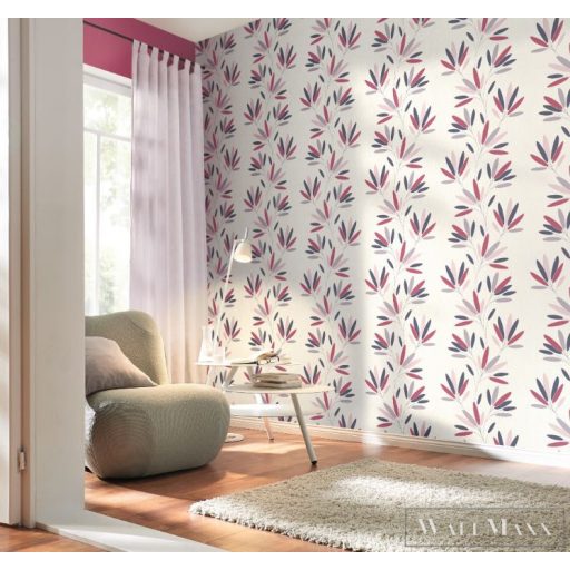 RASCH TAPETENWECHSEL 2021 DESIGN TAPÉTA 808742 fehér szürke rózsaszín barna