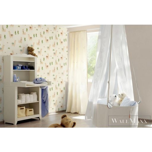 813227 láma gyerek mintás tapéta