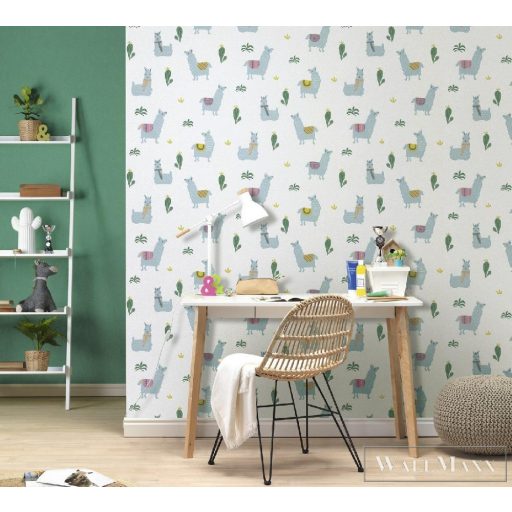 813234 gyerekszobai tapéta láma állatkák