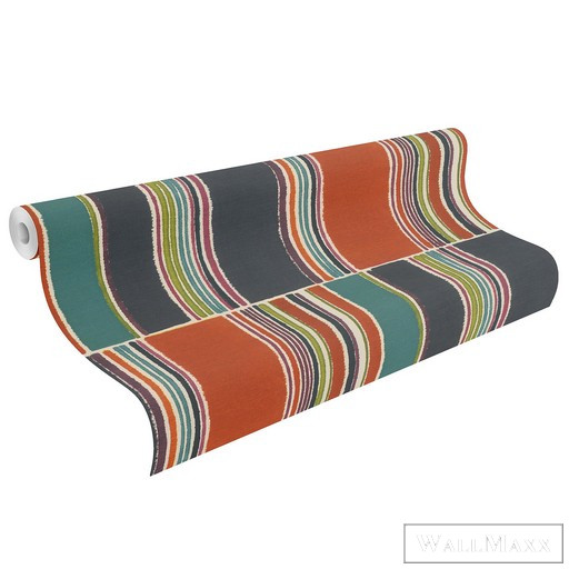 Rasch Florentine III 2024 819038 zöld Grafikus geometriai mintás tapéta