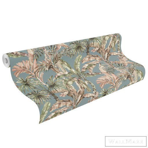 Rasch Florentine III 2024 819151 zöld Natúra pálma mintás tapéta