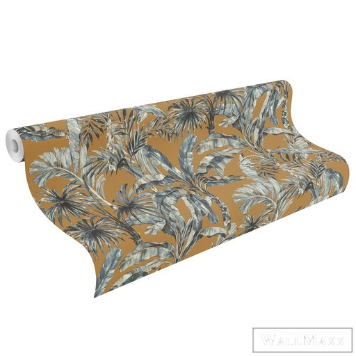 Rasch Florentine III 2024 819168 kék Natúra pálma mintás tapéta