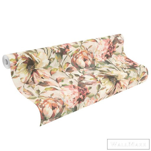 Rasch Florentine III 2024 819724 zöld Natúra virág mintás tapéta