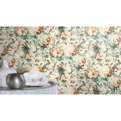 Rasch Florentine III 2024 819731 barna Natúra virág mintás tapéta