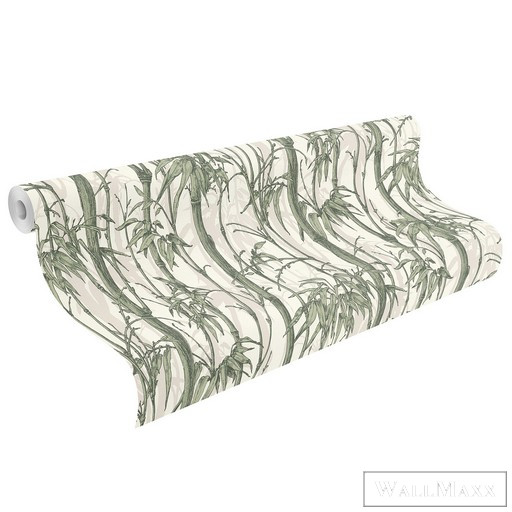 Rasch Florentine III 2024 819946 zöld Natúra bambusz mintás tapéta