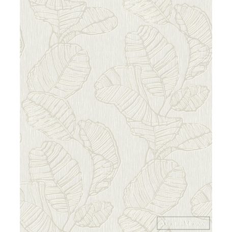 RASCH Colour your Life 822601 bézs levél mintás Elegáns tapéta