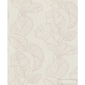   RASCH Colour your Life 822618 bézs levél mintás Elegáns tapéta