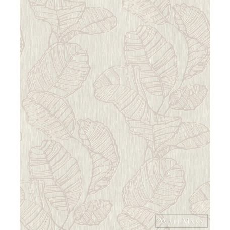 RASCH Colour your Life 822618 bézs levél mintás Elegáns tapéta
