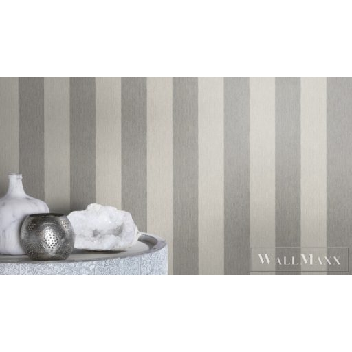 RASCH Perfecto VI 844009 szürke hullámos Elegáns tapéta