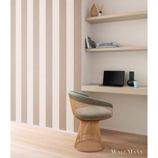 RASCH Perfecto VI 844016 krémszínű hullámos Elegáns tapéta