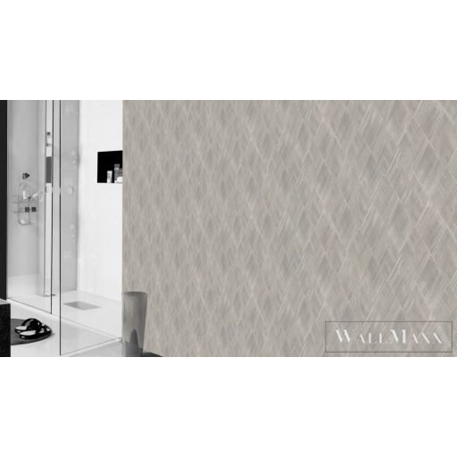 RASCH Perfecto VI 844115 szürke grafikai mintás Elegáns tapéta
