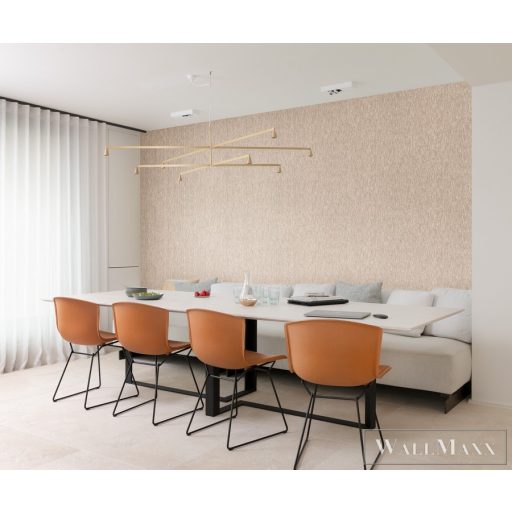 RASCH Perfecto VI 844238 bézs Textil mintás Csillogó vlies tapéta