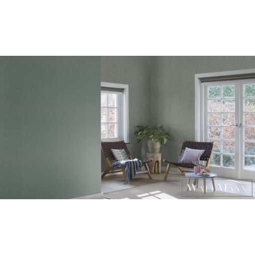 RASCH Perfecto VI 844245 zöld Textil mintás Csillogó vlies tapéta