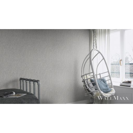 RASCH Perfecto VI 844276 szürke Textil mintás Csillogó vlies tapéta