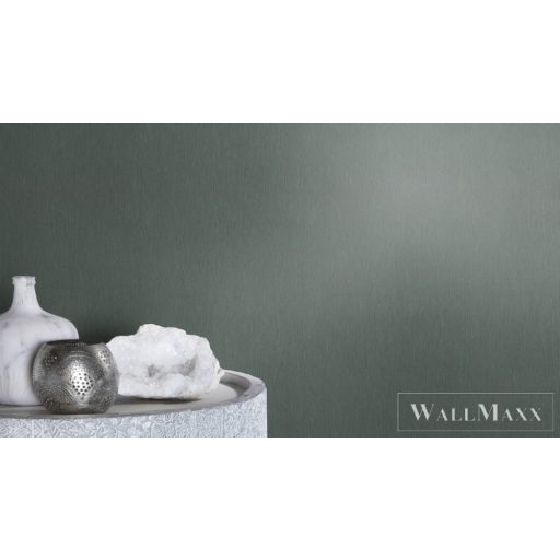 RASCH Perfecto VI 844429 zöld Textil mintás Csillogó vlies tapéta