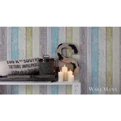 AS CREATION Elements II 855-077 kék fa vidéki tapéta