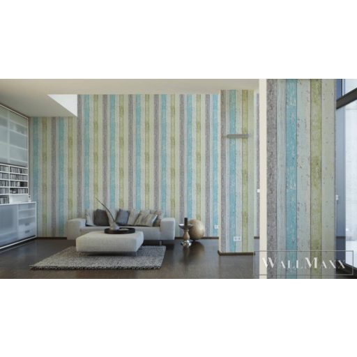 AS CREATION Elements II 855-077 kék fa vidéki tapéta