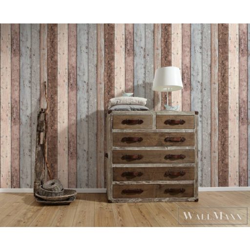 AS CREATION Elements 85503-9 bézs deszka térhatású tapéta