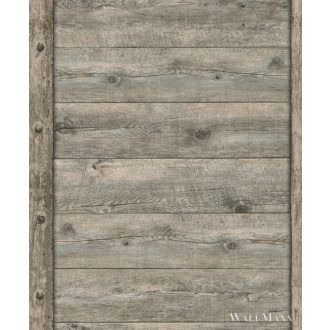   Rasch Bricks & Wood II 861419 bézs, barna Vaspánt mintás Fa-hatású vlies tapéta