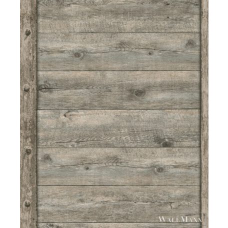 Rasch Bricks & Wood II 861419 bézs, barna Vaspánt mintás Fa-hatású vlies tapéta