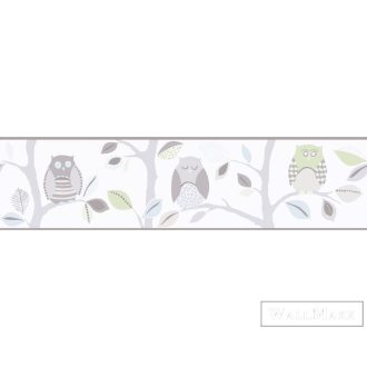   AS CREATION Only Borders 89553-0 bézs bagoly mintás ifjúsági bordűr