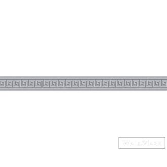   AS CREATION Only Borders 89593-6 ezüst görög mintás klasszikus bordűr