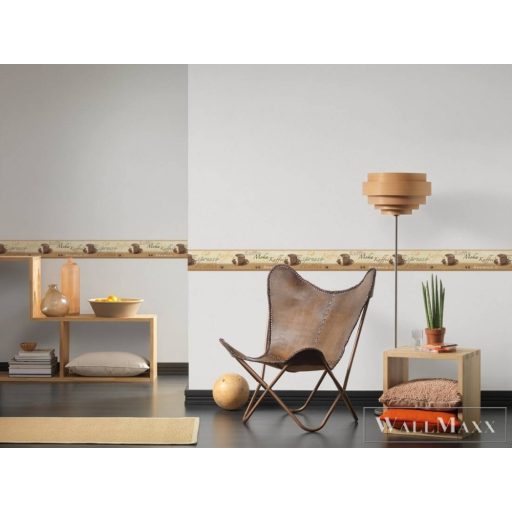 AS CREATION Only Borders 89851-7 barna kávézó mintás modern bordűr