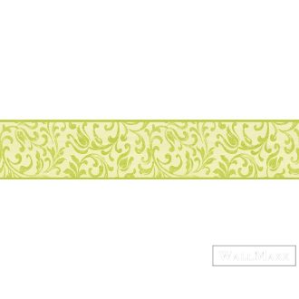   AS CREATION Only Borders 90553-6 zöld barokk mintás klasszikus bordűr