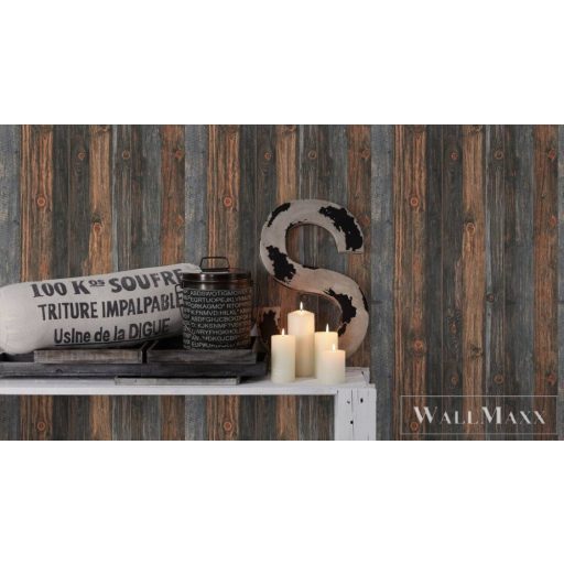 AS CREATION Elements 90861-2 bézs deszka térhatású tapéta