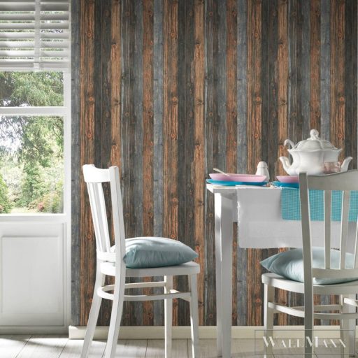 AS CREATION Elements 90861-2 bézs deszka térhatású tapéta