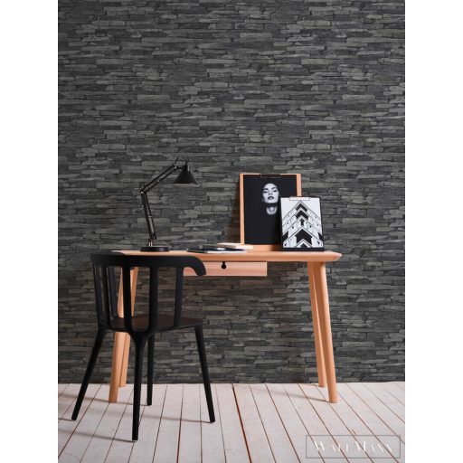 AS CREATION 91422-4 szürke vágott kőmintás tapéta