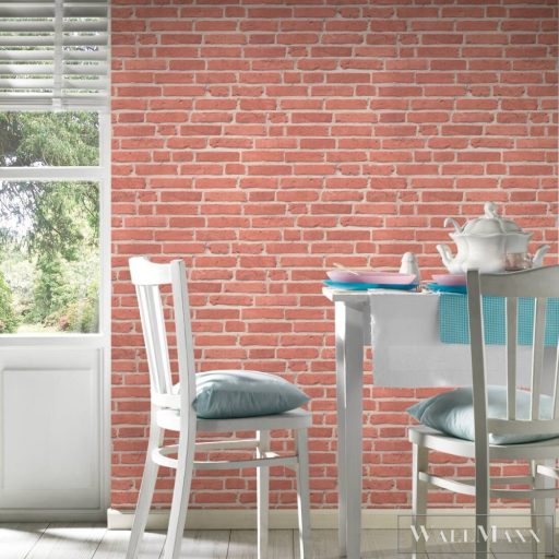 AS CREATION Elements 94283-1 vörös tégla térhatású tapéta