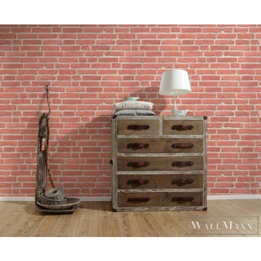 AS CREATION Elements 94283-1 vörös tégla térhatású tapéta