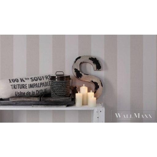 AS CREATION Pure Elegance 94834-2 bézs csíkos klasszikus tapéta